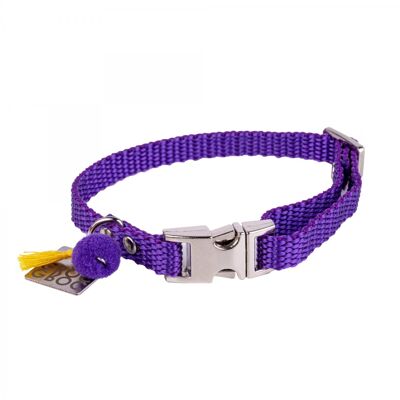 Collier pour chien Groc Groc Lucky Ruban Violet 10-S