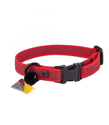 Collier pour chien Groc Groc Lucky Reflexive Red-S 1