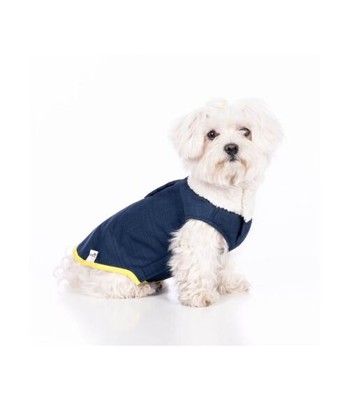 Abrigo Impermeable para perro Groc Groc Taiga Softshell Azul Marino-XS