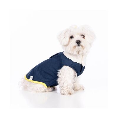Abrigo Impermeable para perro Groc Groc Taiga Softshell Azul Marino-S