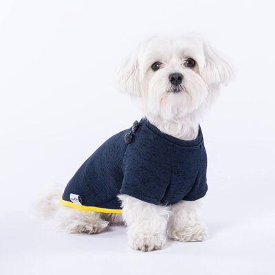 Pull Marin Royal Blue Dog Sweater-XXS