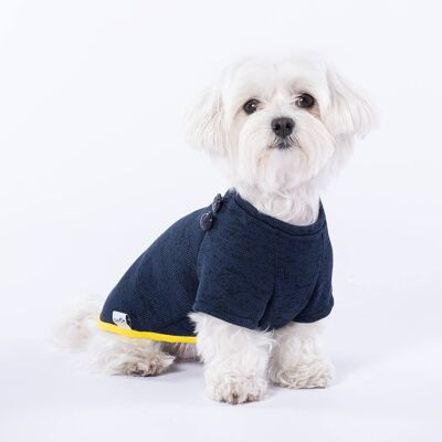 Pull Marin blu royal cane maglione-M