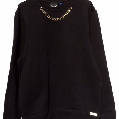 Caja sudadera negra con joyas (talla S)