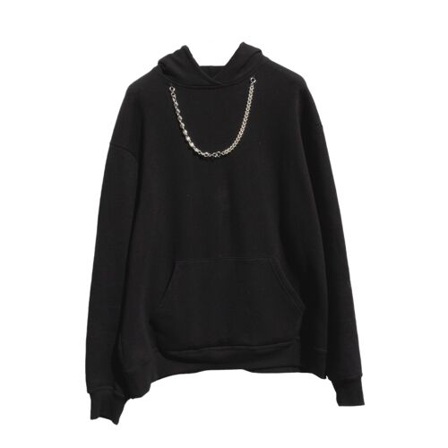 Box sweat noir avec deux  bijoux (taille S)