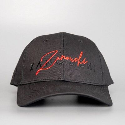 Zanouchi Luxury Signature Cap – Black / Red