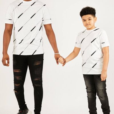 Boy's T-Shirt - White/Black - London Ready