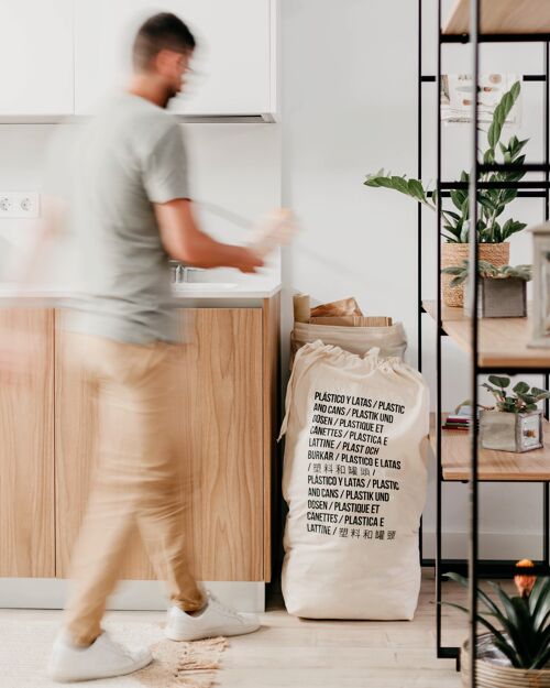 Bolsa Reciclaje Plástico y Latas