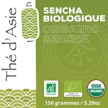 Thé vert bio de Chine - Sencha - Poche vrac - 150g 2