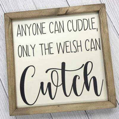 Only The Welsh Can Cwtch - Cream - Black