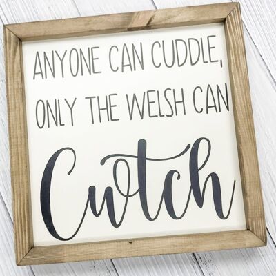 Only The Welsh Can Cwtch - Off White - Black