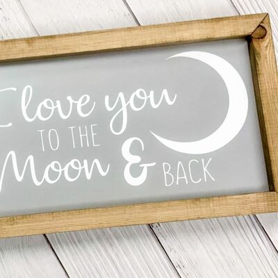 I Love You to the Moon & Back black
