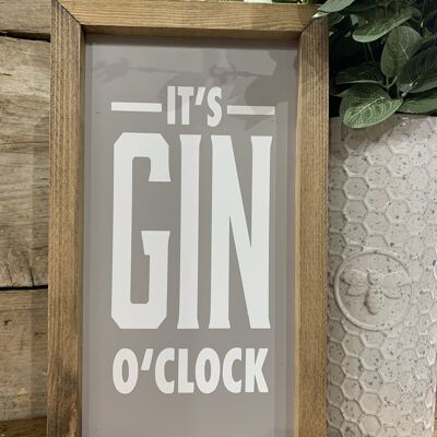 It's Gin O'Clock - Mid Grey - White