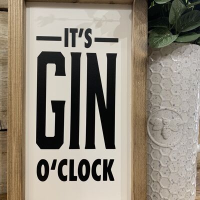 It's Gin O'Clock - Off White - Black