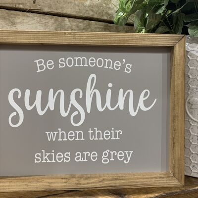 Someone's Sunshine - Mid Grey - Black