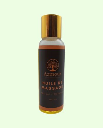 Huile de massage Relaxante & Anti-Stress - Abricot & Géranium 1