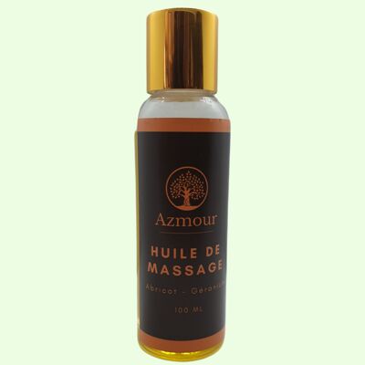 Relaxing & Anti-Stress Massage Oil - Apricot & Geranium
