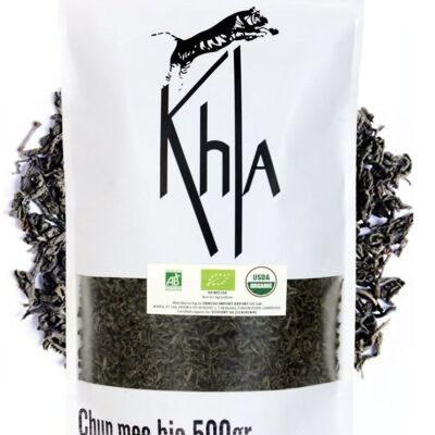 Té verde orgánico de China - Chun Mee - Bolsa a granel - 500g