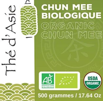 Thé vert bio de Chine - Chun Mee - Poche vrac - 500g 2