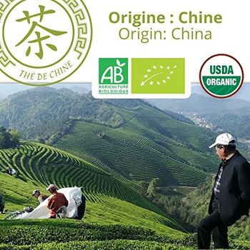 Thé vert bio de Chine - Chun Mee - Poche vrac - 500g 6