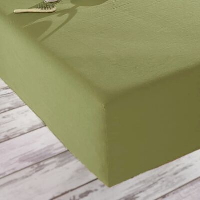 Fitted Sheet, Olive Green - Double