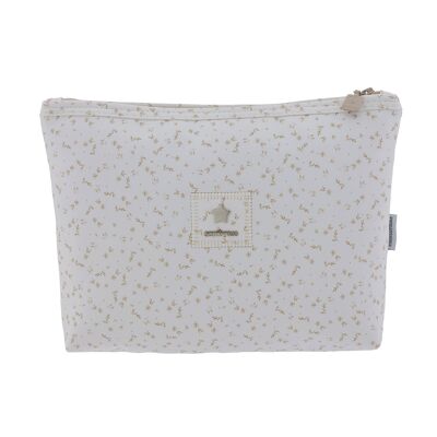 BOLSA ASEO HANA BEIGE 6x28x20 CM