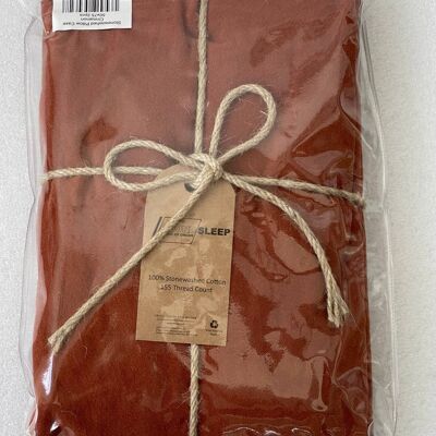 2 Pillow Cases, Cinnamon - 50 x 75 cm