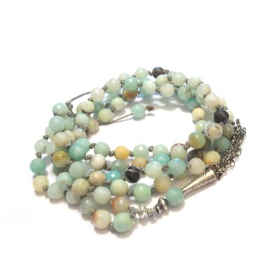 Necklace Mala Amazonite Silver 925