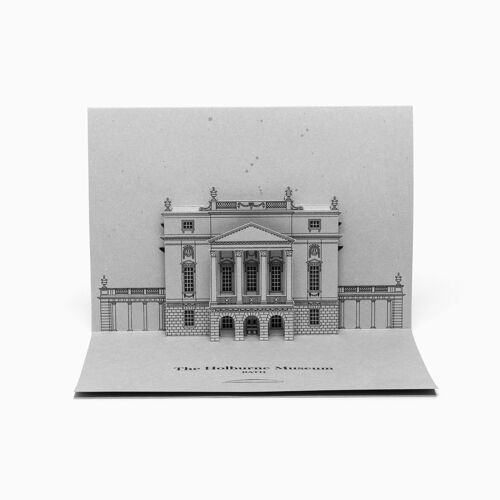The Holburne Museum Greetings from Bath Pop-Up Card - Grey