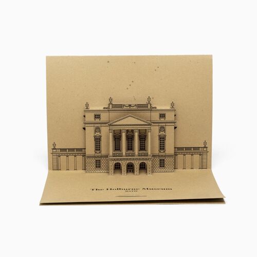 The Holburne Museum Greetings from Bath Pop-Up Card - Brown