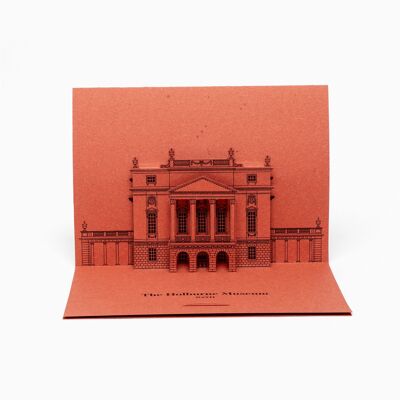The Holburne Museum Greetings from Bath Pop-Up Card - Rouge