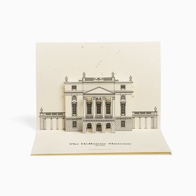 The Holburne Museum Greetings from Bath Pop-Up-Karte – Creme