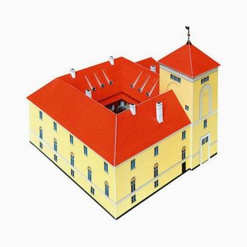 Kit de modèle en papier du château de Ventspils 2