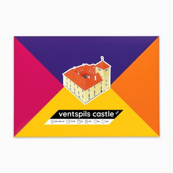 Kit de modèle en papier du château de Ventspils 1