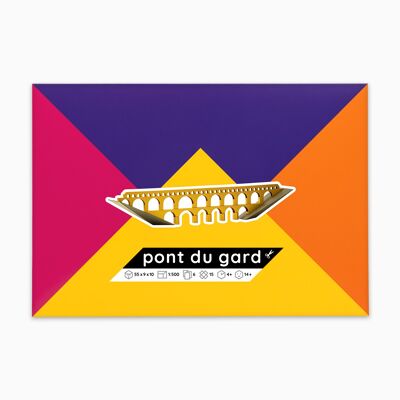 Pont du Gard Bridge Paper Model Kit - Kit impreso