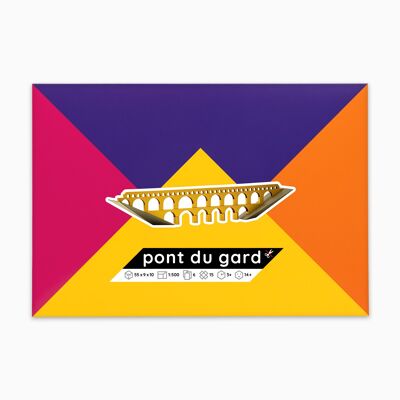 Pont du Gard Bridge Paper Model Kit - Kit precortado