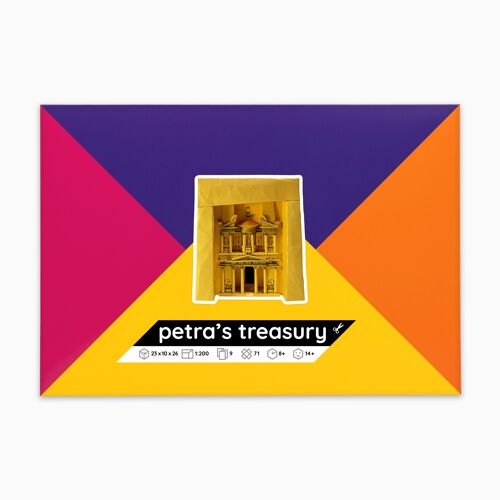 Petra's Treasury Paper Model Kit