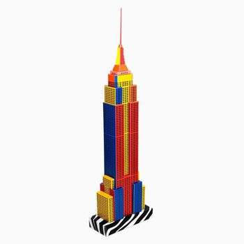Kit de modèle de papier de gratte-ciel de New York 4