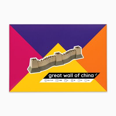 Great Wall Of China Paper Model Kit - Printed Kit