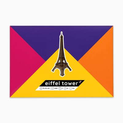 Maqueta de papel de la Torre Eiffel - Bronce