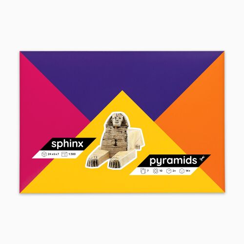 Sphinx and Egyptian Pyramids Paper Model Kit