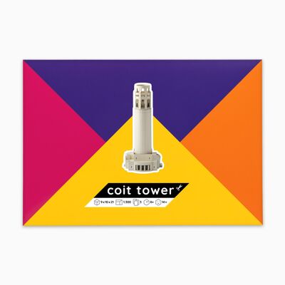 Kit de modelo de papel Coit Tower