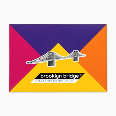 Kit de modelo de papel del puente de Brooklyn