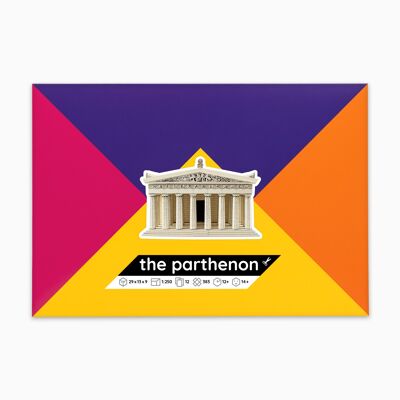 El kit de modelo de papel del Partenón