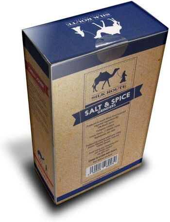 Coffret cadeau broyeur géant par Silk Route Spice Company - Amoureux du sel rose de l'Himalaya et du piment 3