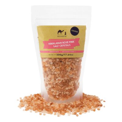 Himalayan Pink Salt Course Pochette de 0,5 kg par Silk Route Spice Company - Pochette refermable de 500 g