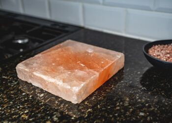 Dalle de sel rose de l'Himalaya par Silk Route Spice Company - Pierre de cuisson/dalle pour saisir et servir 2