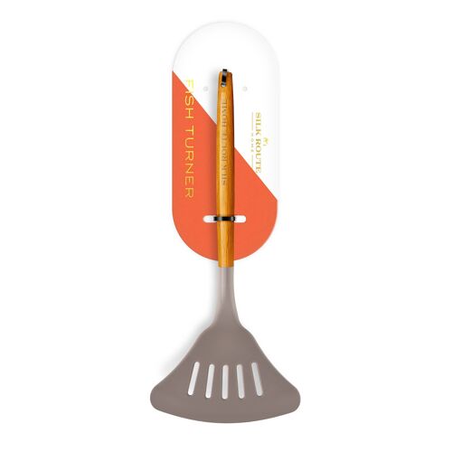 Fish Turner by Silk Route Spice Company - Acacia Wood & Silicone Utensil Range