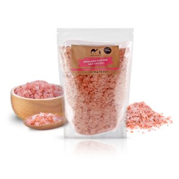 Himalayan Pink Salt Course Pochette de 1 kg par Silk Route Spice Company - Pochette refermable de 1 kg 2