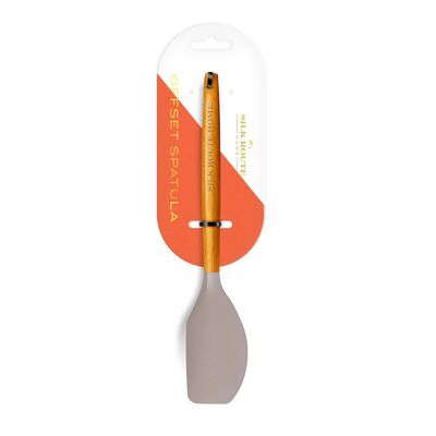 Offset Spatula by Silk Route Spice Company - Acacia Wood & Silicone Utensil Range