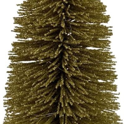 Golden Christmas tree with LED lighting - GoldTree